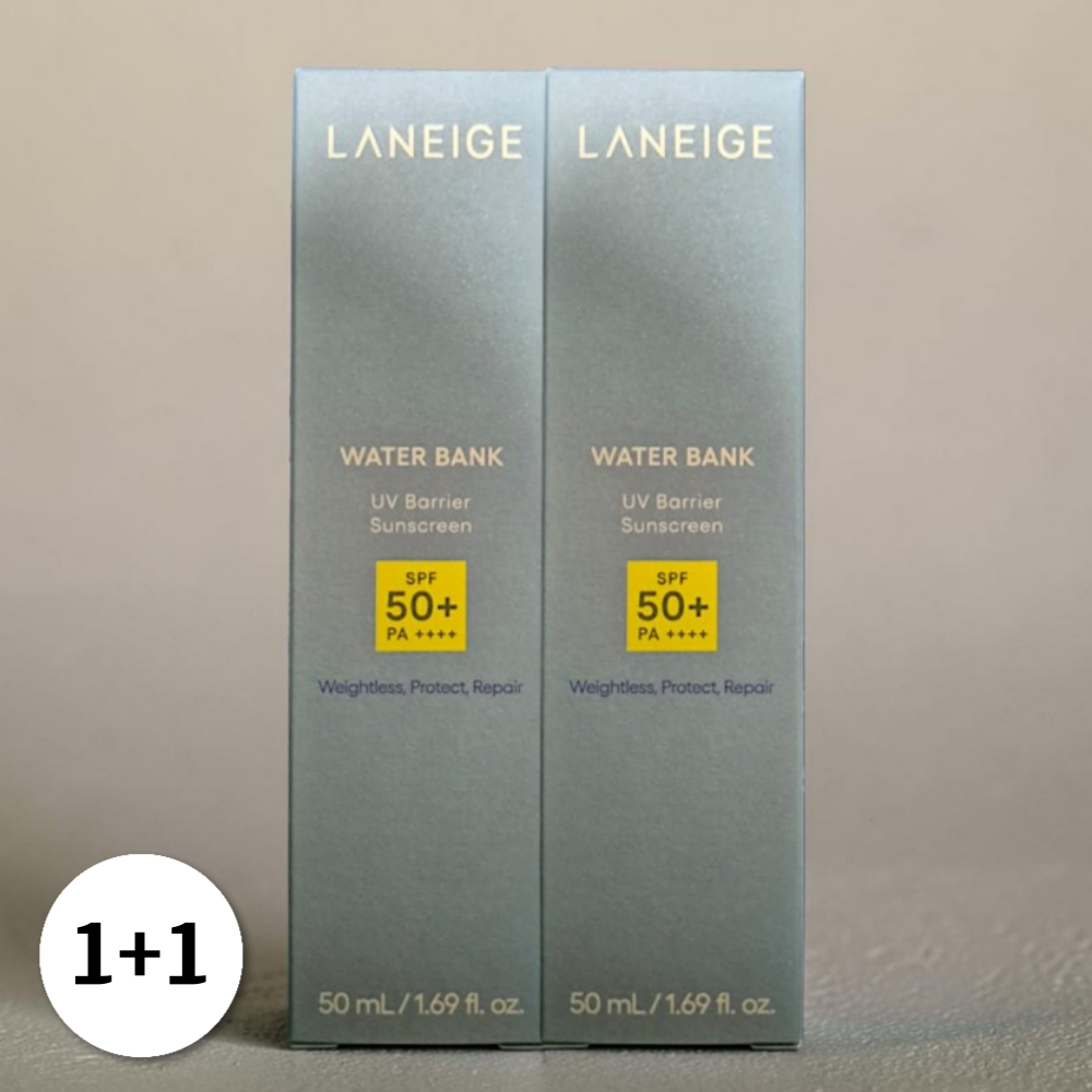 라네즈 [1+1] 라네즈 워터뱅크 유브이 베리어 선크림 50ml 2개