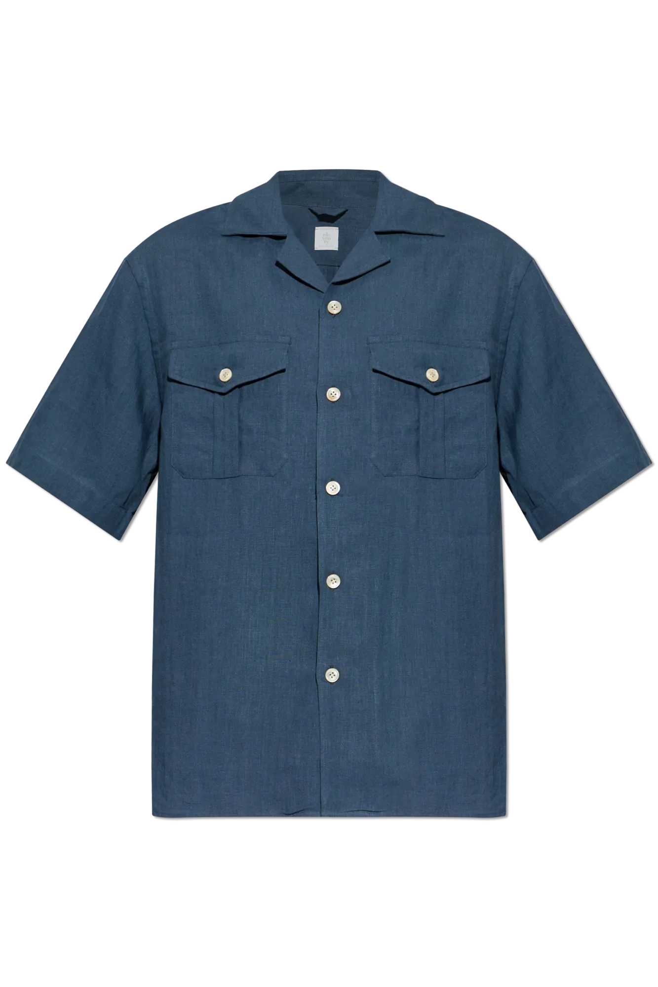 일레븐티 26SS ELEVENTY Royal 2 Pocket Bowling Collar 셔츠 M75CAMM04TES0I13919