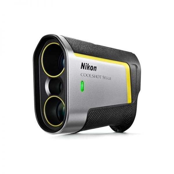 Nikon [해외] 니콘 쿨샷 50i GII 골프 레이저 거리계 방수 휴대용 6배 단안 광학 장치 이중 잠금식 지진 플래그스틱 감지 연속 스