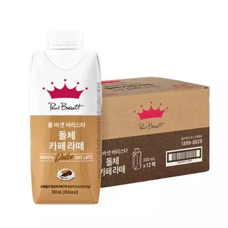 UnKnown 폴바셋 돌체라떼 바리스타 돌체 카페라떼 330ml x 12개