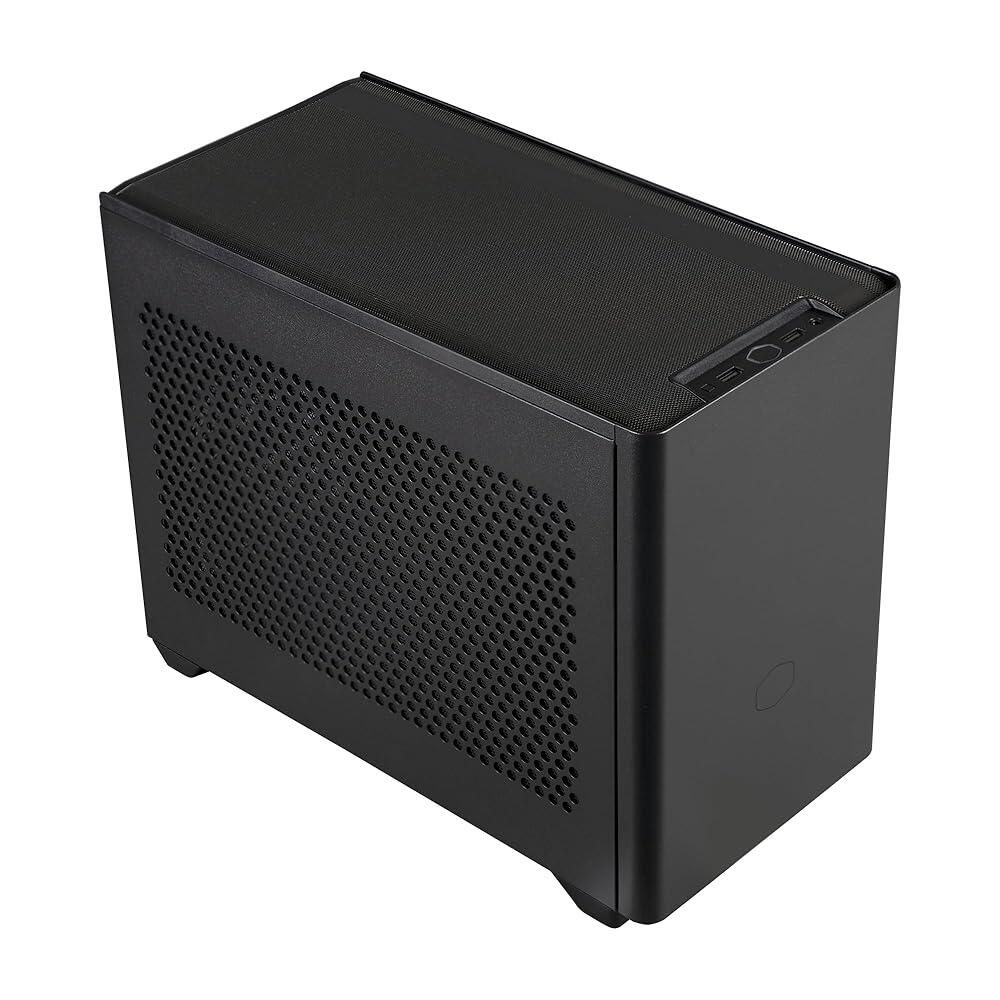 [해외] Cooler Master 소형 폼팩터(NR200) 화이트 미니 ITX 케이스(통기성 패널 포함) 트리플 슬롯 GPU 도구 필요 없음 360도 부품