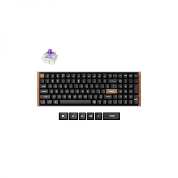 [해외] Keychron 키크론 K4 HE 96% 컴팩트 홀 효과 무선 기계식 키보드 숫자 키패드 마그네틱 스위치 래피드 트리거 커스텀 RGB