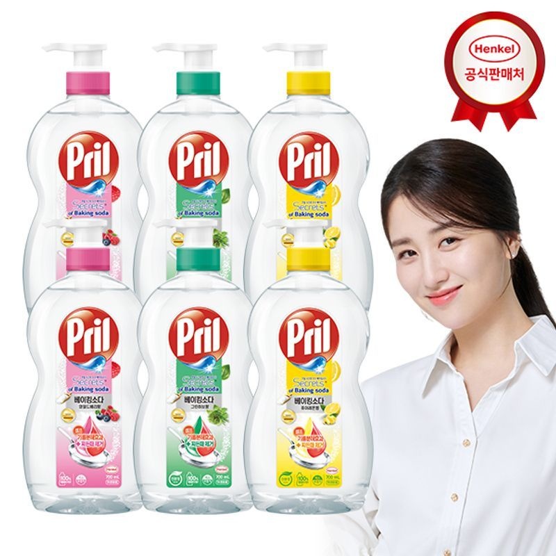 프릴 베이킹소다 700ml x6개 주방세제