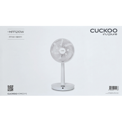 쿠쿠 CUCKOO 스탠드형 선풍기 써큘레이터 CF-MFF1210W 리모컨 발터치