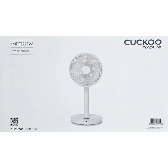 쿠쿠 CUCKOO 스탠드형 선풍기 써큘레이터 CF-MFF1210W 리모컨 발터치