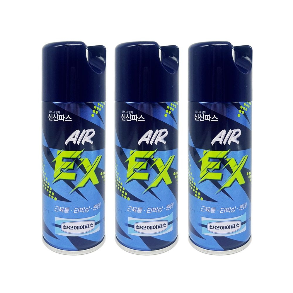 NEW 신신제약 에어파스 뿌리는 스프레이형 EX 200ml  3개