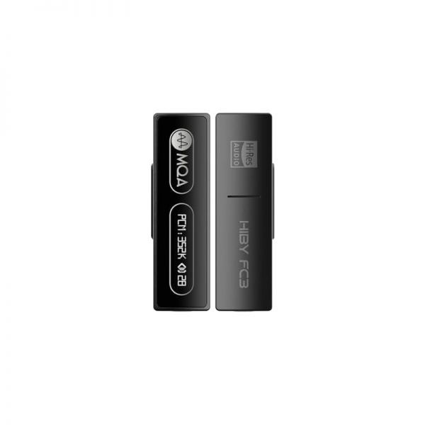 HiBy [해외] HiBy 하이바이 FC3 USB DAC 디스플레이 내장 고해상도 오디오 112mW 출력 PCM DSD MQA 지원 아이폰호환 MAC 안드로이드 Window