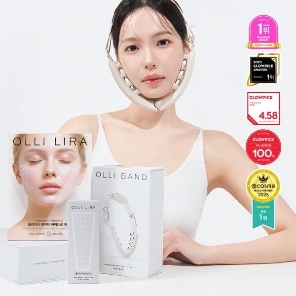 [약손명가헬스케어] [올리리라 홈케어 SET] 올리리라 밴드 1box + 올리리라 패치 5box + 올리리라 겔 1box 이중턱 리프