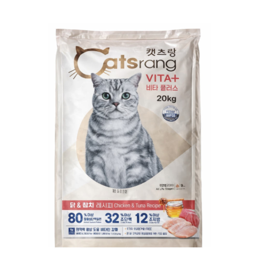 캐츠랑 비타플러스 고양이 대용량 건식사료 20kg