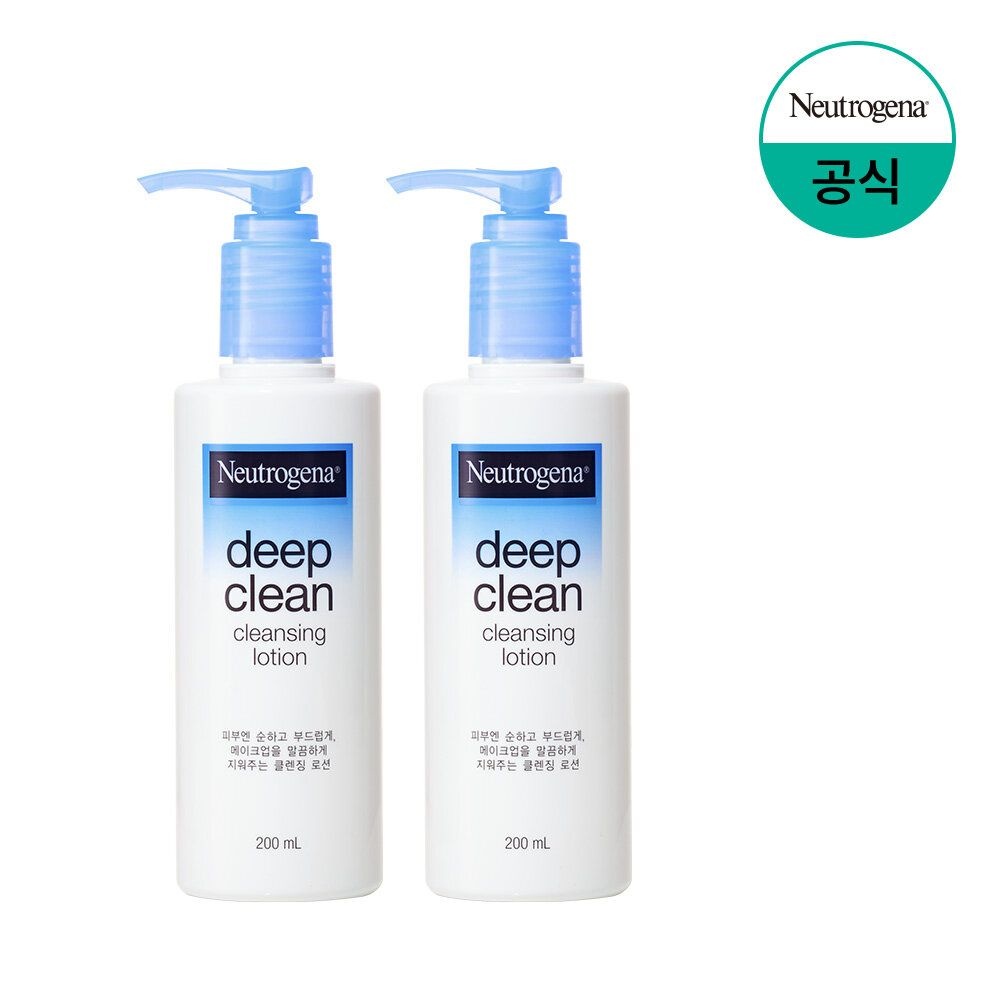 [뉴트로지나]  딥클린 클렌징로션200ml x2