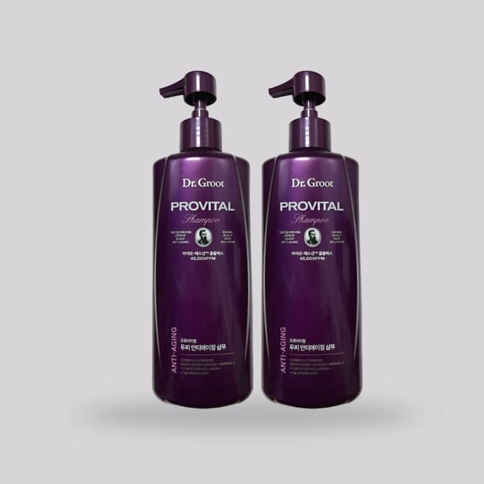 [닥터그루트] 닥터그루트 프로바이탈 두피 안티에이징 샴푸 500ml x 2개 힘없는 모발용