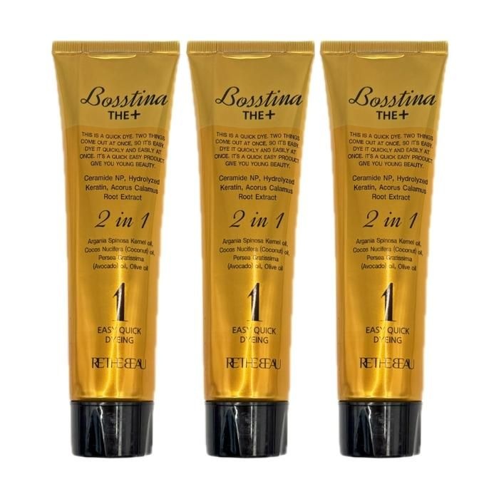 [보스티나] 더 플러스 5호 내츄럴브라운 (자연갈색) 110ml, 3개 -AO-
