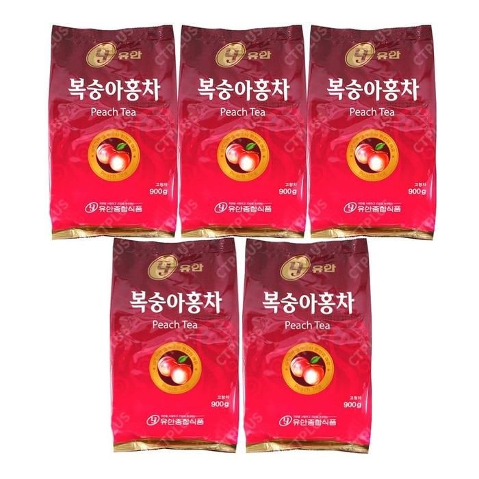 [유안종합식품] 유안 복숭아홍차 900g x 5개 / 자판기용복숭아홍차
