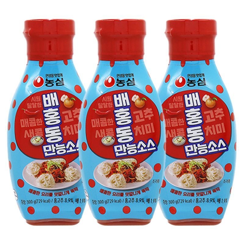 농심 배홍동 만능 소스 300g x 3개