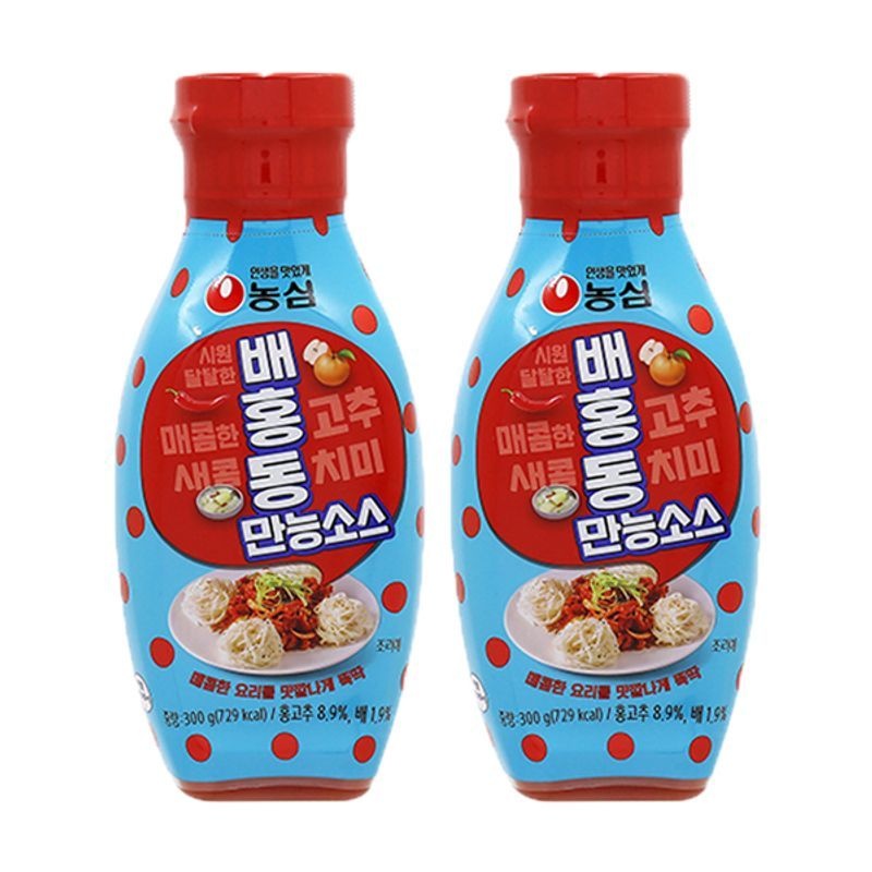 농심 배홍동 만능 소스 300g x 2개