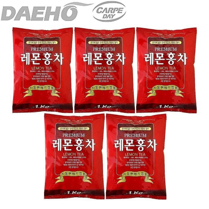 [대호식품] 대호 프리미엄 레몬홍차 1kg x 5개 / 자판기용 홍차분말 아이스티