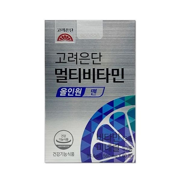 [하프클럽]고려은단 멀티비타민 올인원 맨 60정 1박스 2개월분 dn
