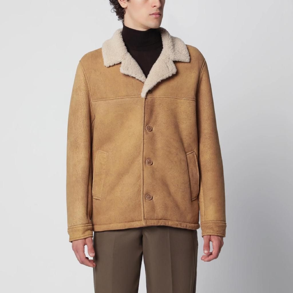 [해외] 살바토레산토로 살바토레 산토로 Caramel coloured leather blazer 51515SUE/XN_SSANT-CB_202-48 Beige  [관부가세포함]