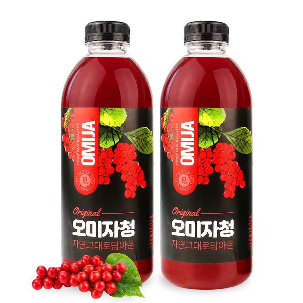 [오늘출발] 자연닮음 문경 오미자청 원액 엑기스 1L 2병