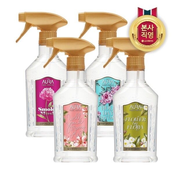 LG생활건강 [엘지생활건강] 아우라 섬유향수 400ml x 3개 4종중 택1