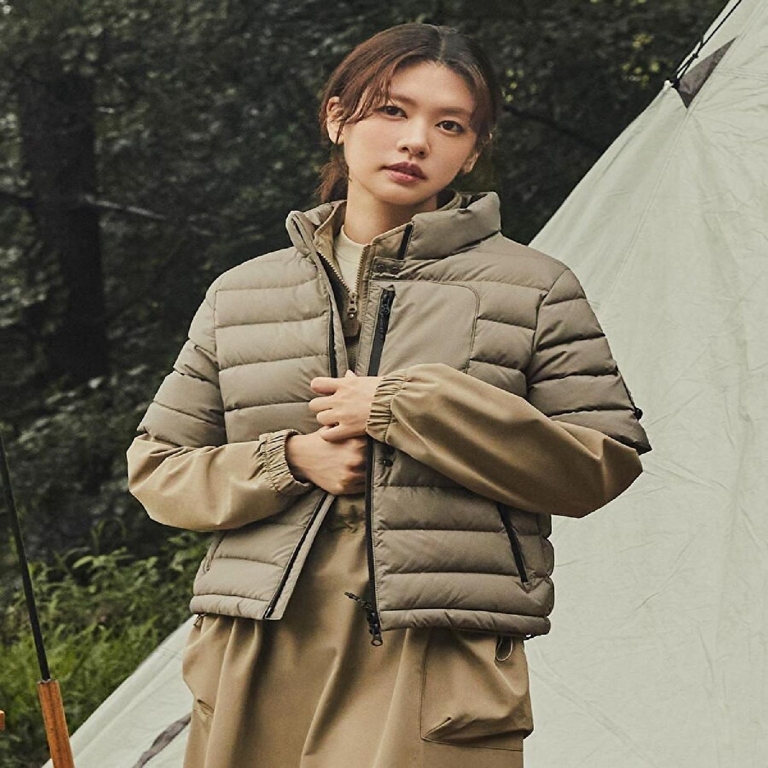 W 카터 반팔 다운 BEFJDFP04
