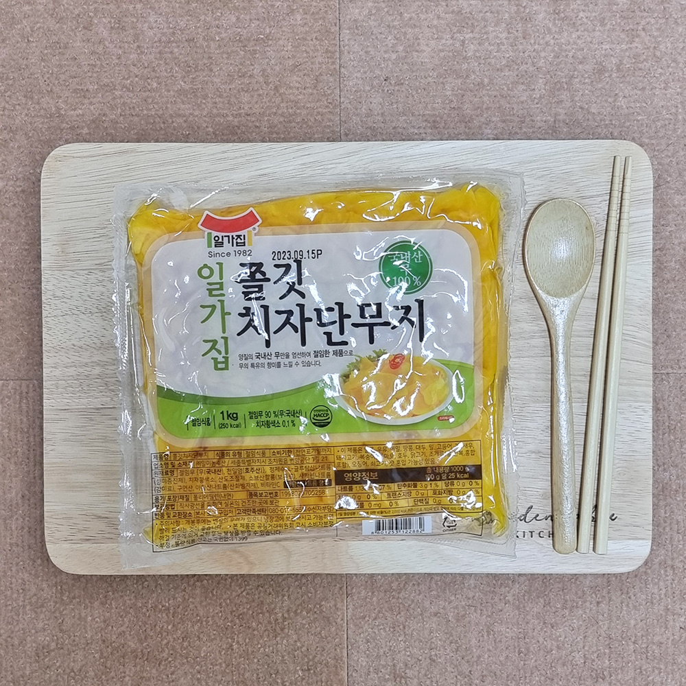5분마켓 일가 쫄깃 치자단무지 업소용단무지 1KG