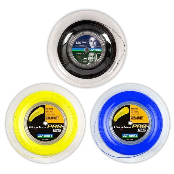 요넥스 POLYTOUR PRO 125 폴리투어 테니스라켓 스트링 거트 200M