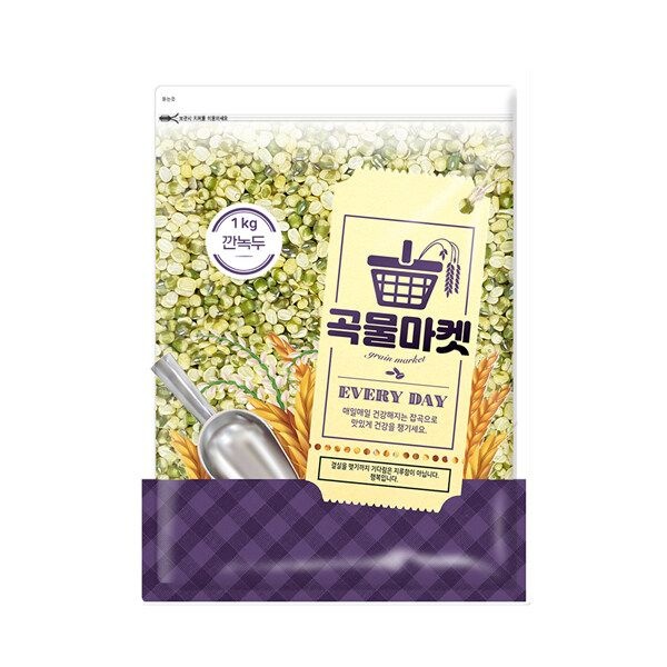 [더프레시] 곡물마켓 국내산 깐녹두 1kg