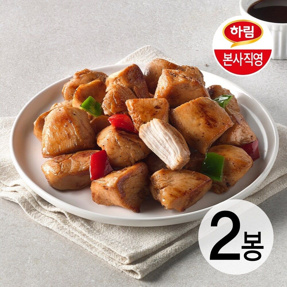 하림ㅣ동물복지 IFF 한입쏙 닭가슴살 스위트바비큐 500g 2봉