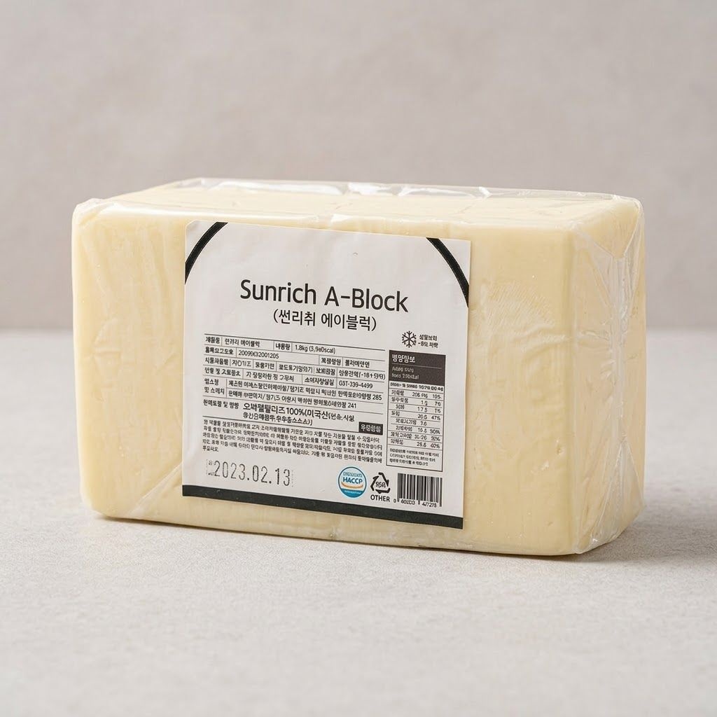 썬리치 썬리취 무료포장 에이블럭 아이스박스 치즈 모짜렐라 1.8kg