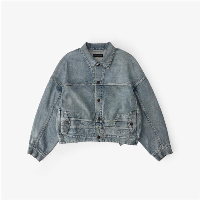 발렌시아가 업사이드 다운 오버핏 데님 자켓 625989 TJW79 5620