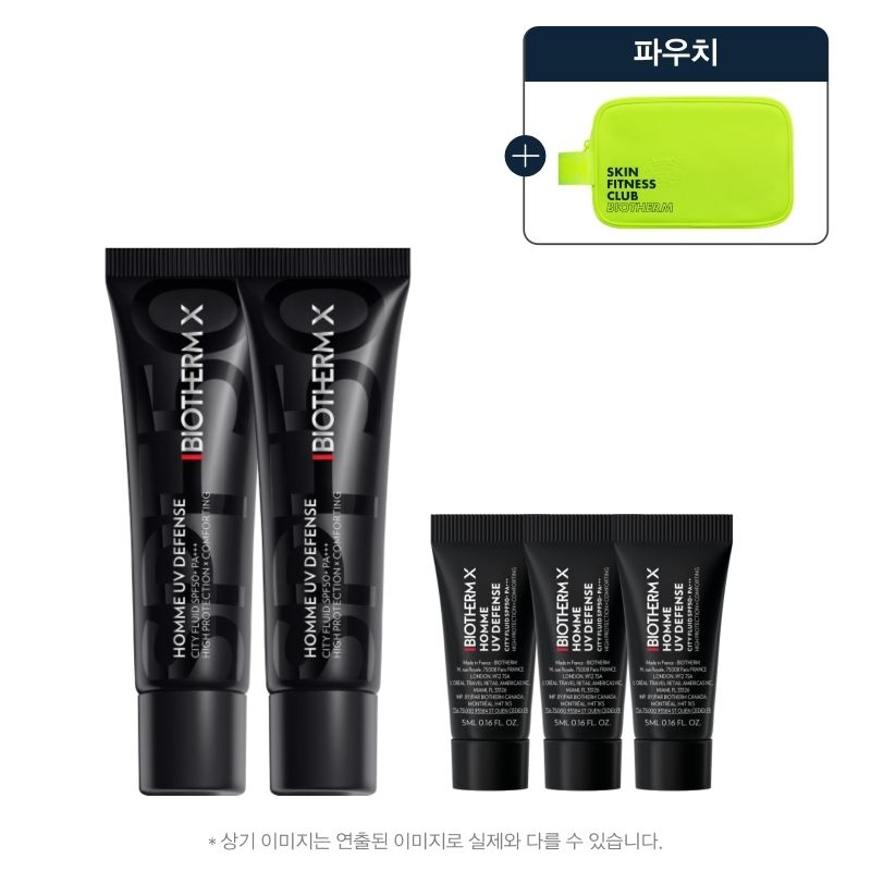 비오템X UV 디펜스 SPF50+ PA+++ 30ML 듀오 (+UV 15ML, 파우치)