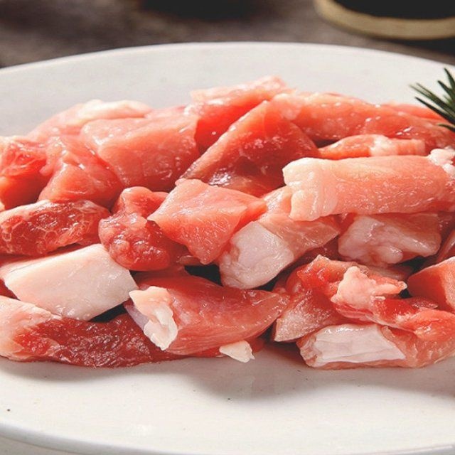 [JGR Fresh] 국내산 한돈 암돼지 A+급 삼겹+목살 자투리 찌개용 500g x 2개