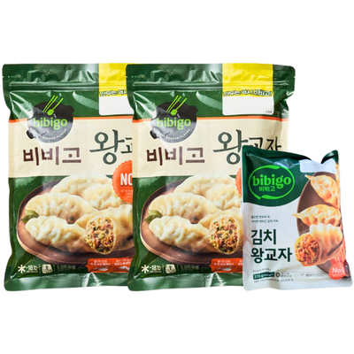 CJ비비고 왕교자 만두 1.05kg x2개 + 김치왕교자 315g x1개