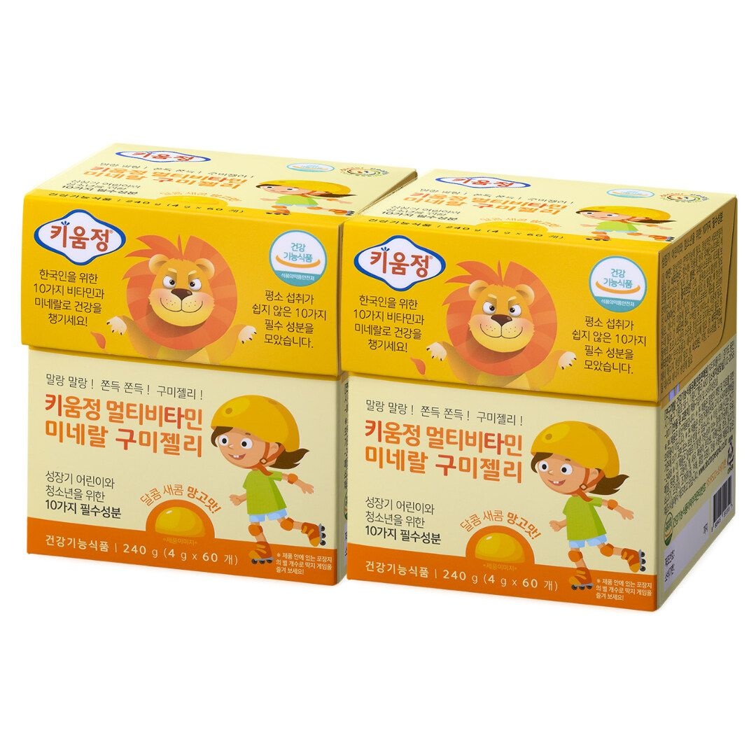 닥터피플 키움정 멀티비타민 미네랄 구미젤리(키타구) 60구미, 1박스