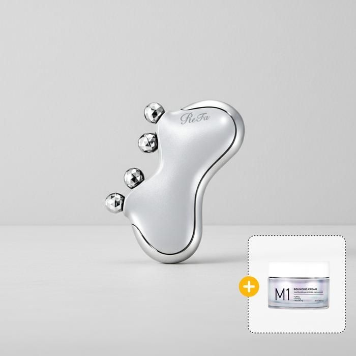리파 ReFa CAXA M1 기기(펄 화이트)+ 가히 바운싱 크림50ml 세트