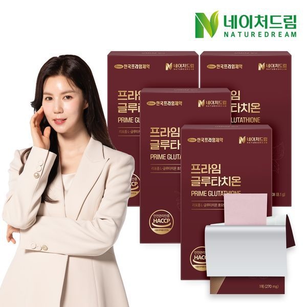 네이처드림 [하프클럽]네이처드림 리포좀 글루타치온 270mg x 30매 4박스 / 필름형 / 고함량 순도90