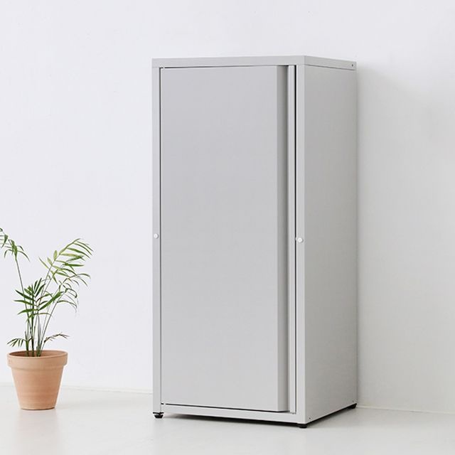 마켓비 도미닉 캐비넷 1문 수납장 라이트그레이 9512.0596