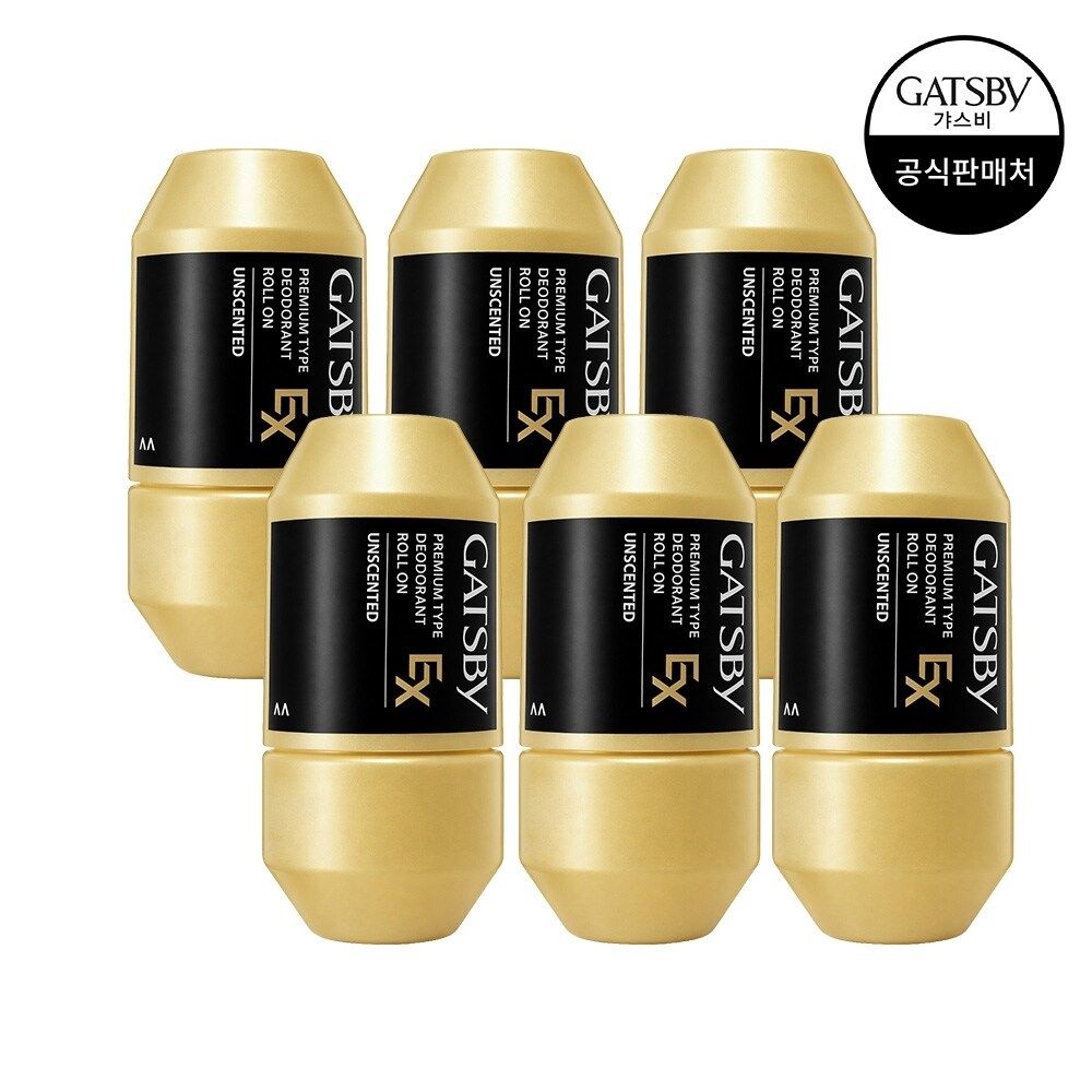 갸스비 프리미엄 타입 데오도란트 롤온 EX 무향 60ml 6개