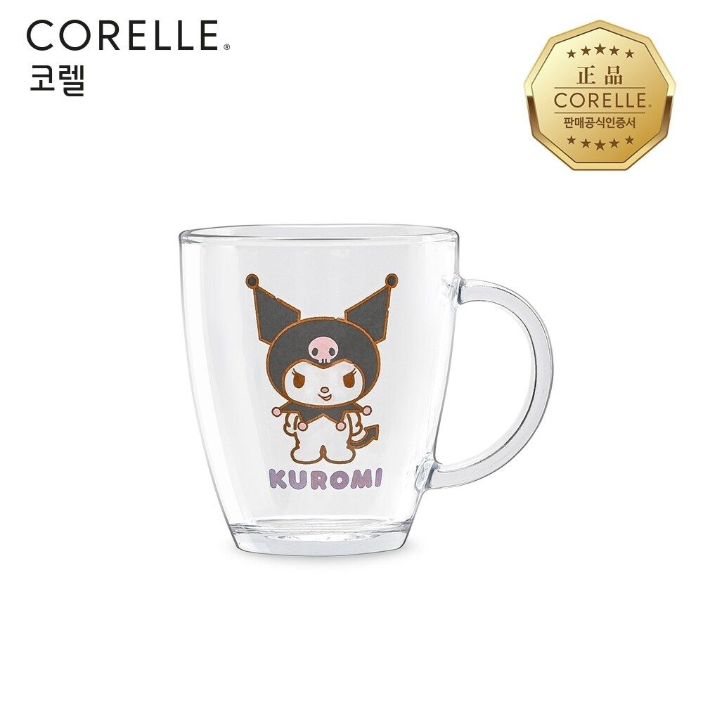 코렐 코디 쿠로미 유리 머그 380ml 1P