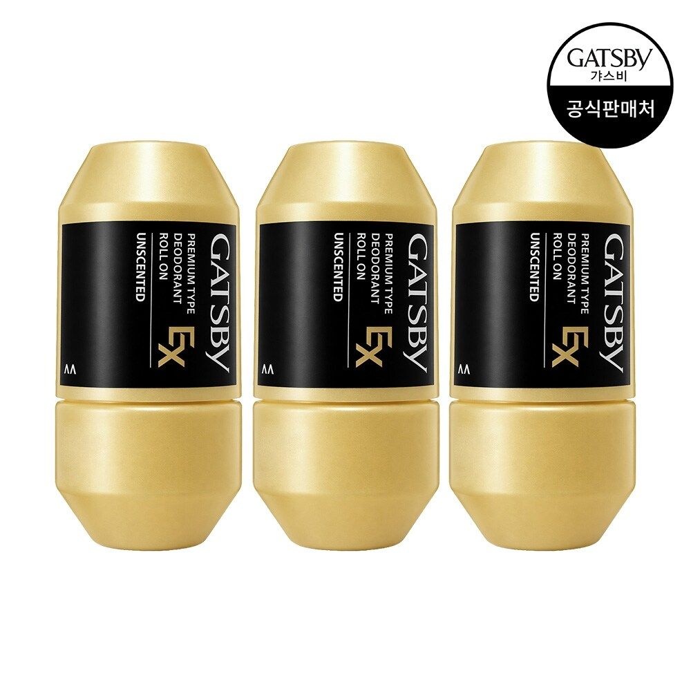 갸스비 프리미엄 타입 데오도란트 롤온 EX 무향 60ml 3개