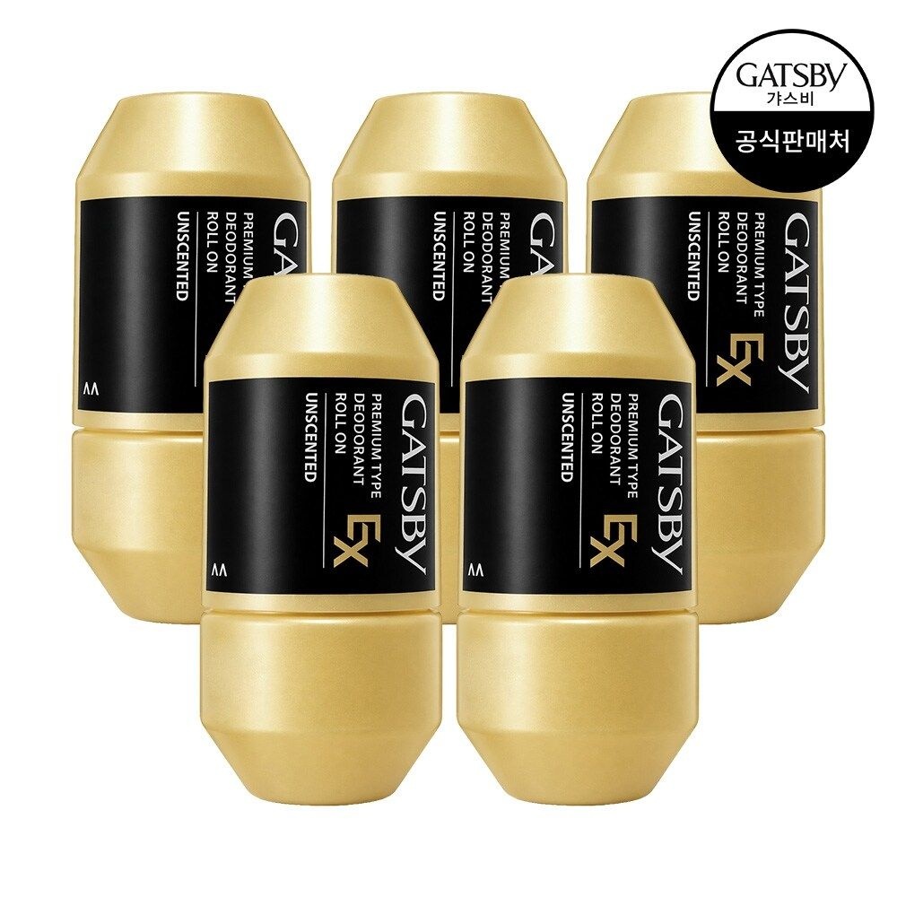 갸스비 프리미엄 타입 데오도란트 롤온 EX 무향 60ml 5개