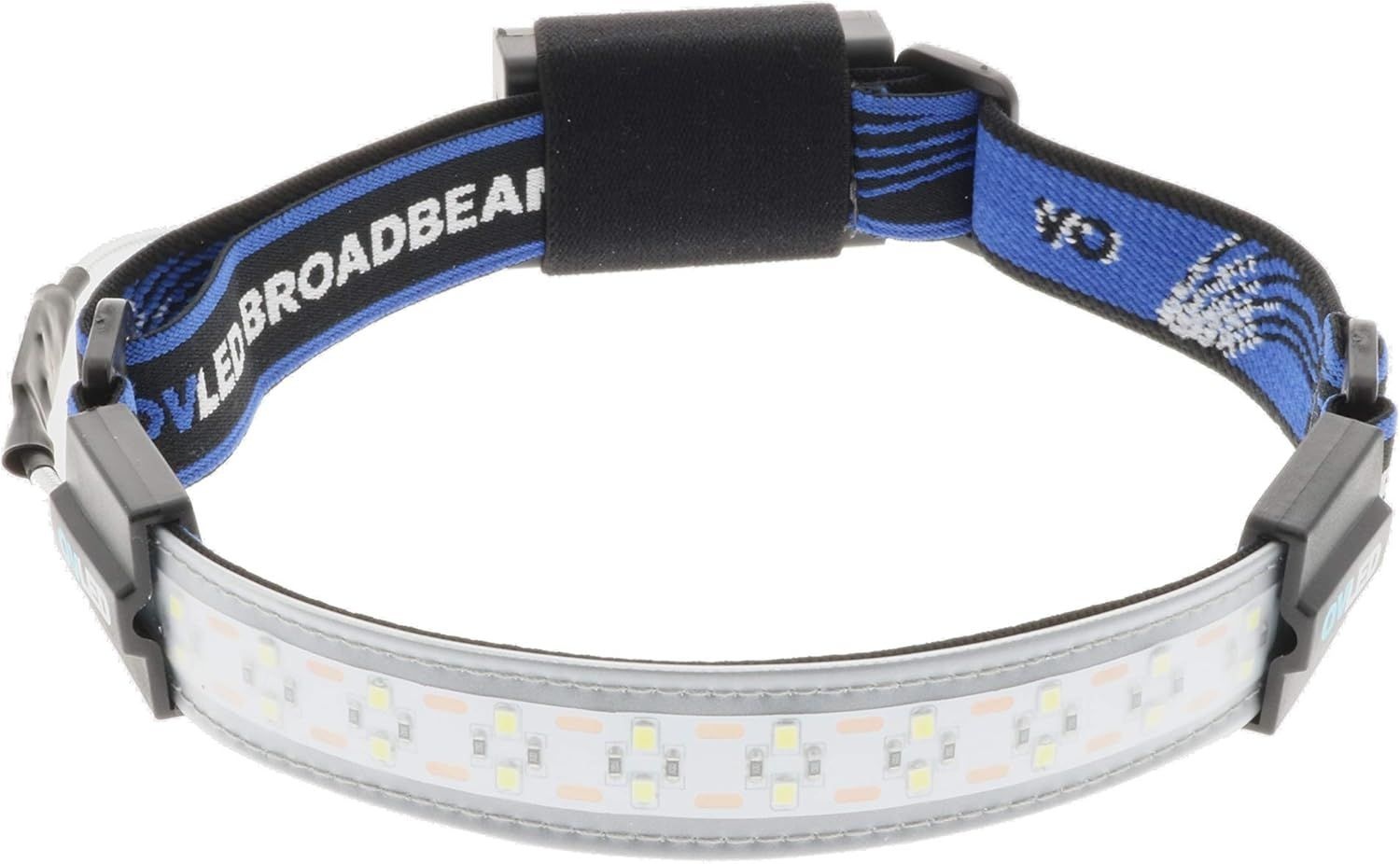OPTIMAL VENTUS LITEBAND FLEX LED 헤드램프 300 루멘 210° 광폭 빔 경량 저프로파일 장착 IPX2 내면 방지 파란색