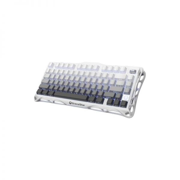 [해외] GravaStar 그라바스타 Mercury K1 75% 무선 기계식 게이밍 키보드 알루미늄 합금 외골격 디자인 가스켓 커스텀 핫스왑