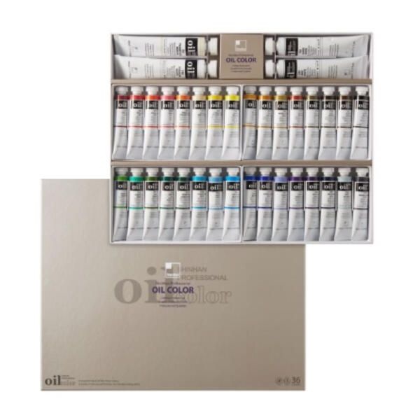 아트박스/신한화구 신한 전문가용 유화 물감 세트 20ml 36색