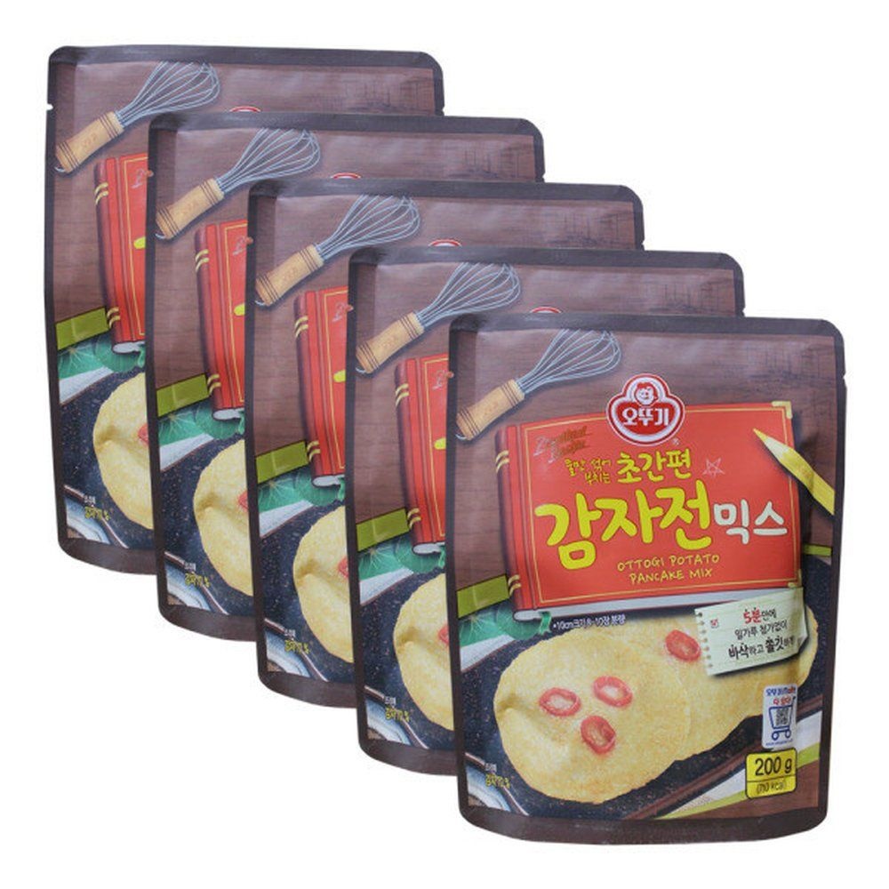 오뚜기 물만 섞어 부치는 초간편 감자전 믹스 200g 5개