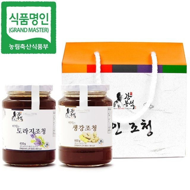 강봉석 명인 도라지/생강조청 600gx2개입 / 제32호 ...