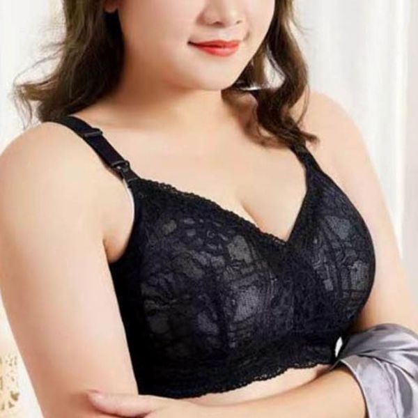 [하프클럽]레이스 패드내장 노와이어 편안한 빅사이즈 브라
