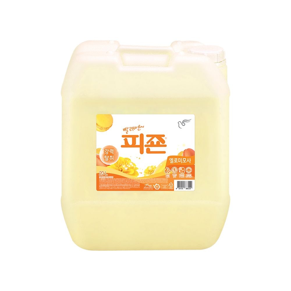 피죤 피죤 강력탈취 섬유유연제 말통 20L X 1개 옐로