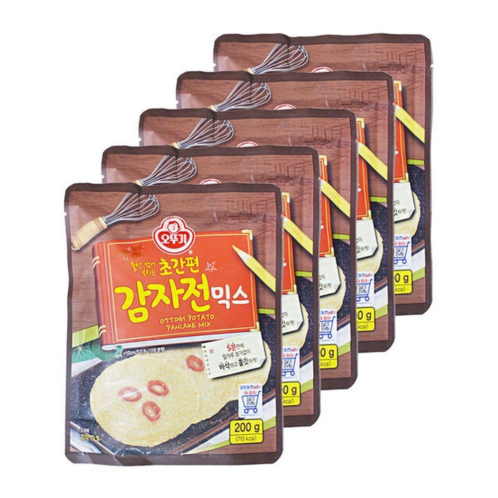 오뚜기 초간편 감자전 믹스 200g 5개